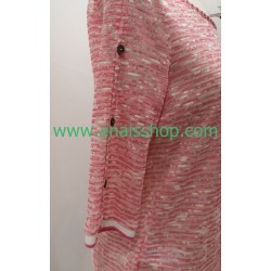 Jersey rosa con abertura en la espalda